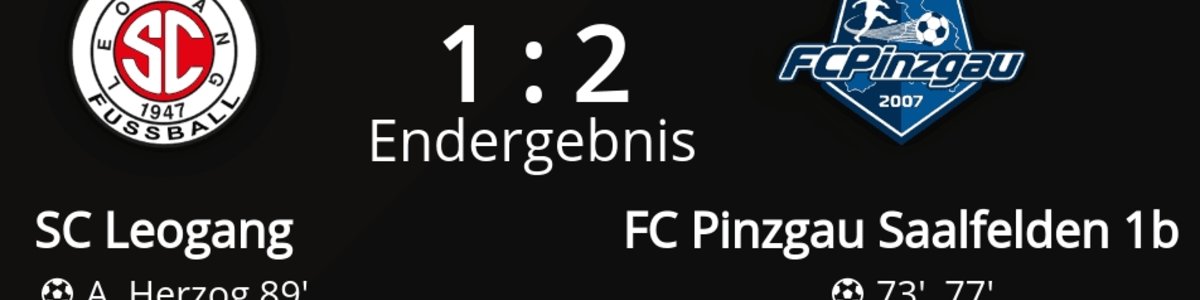 SC Leogang - FC Pinzgau 1b 1 : 2 (0 : 0)
